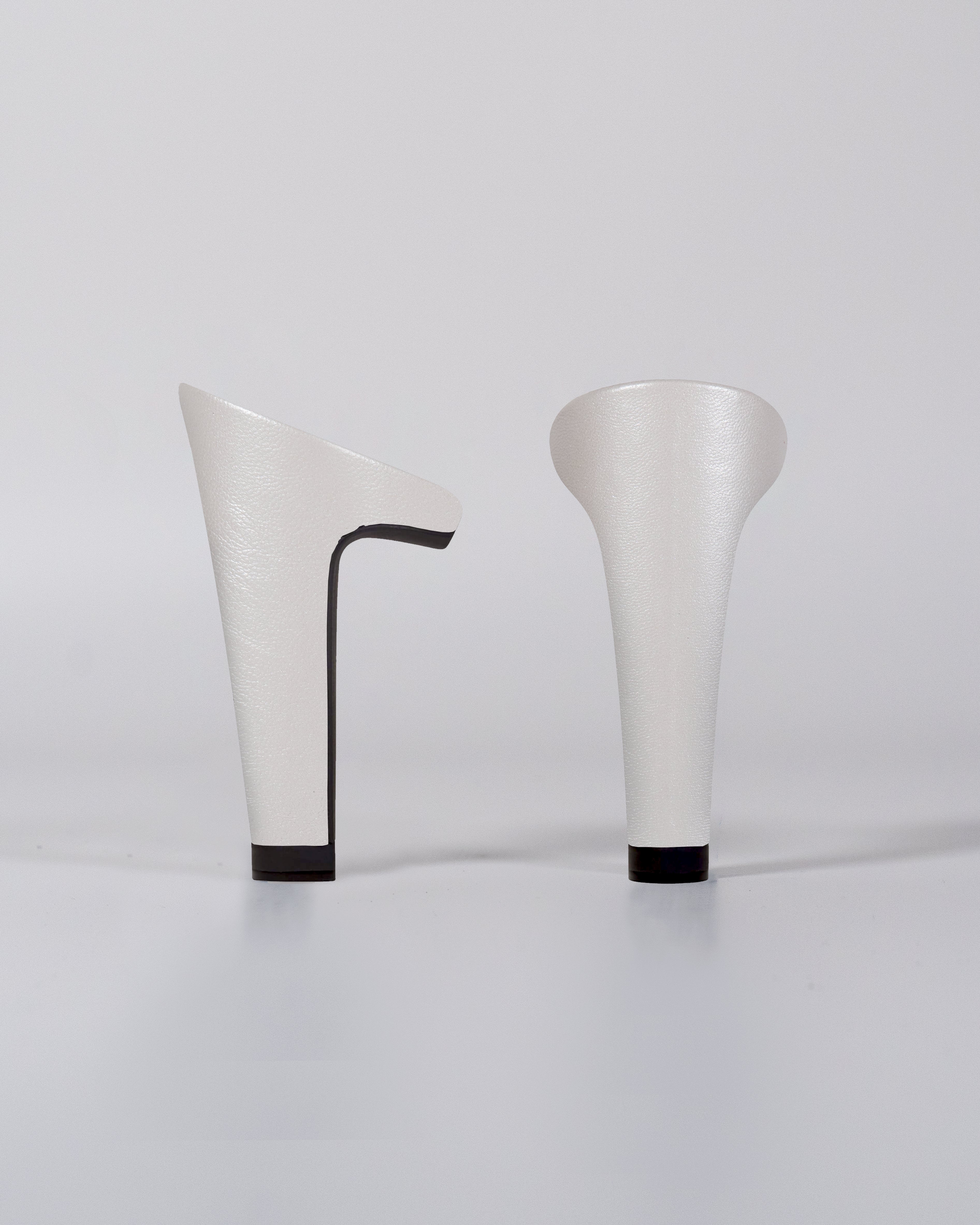 Tacco Pelle Bianca Perlata