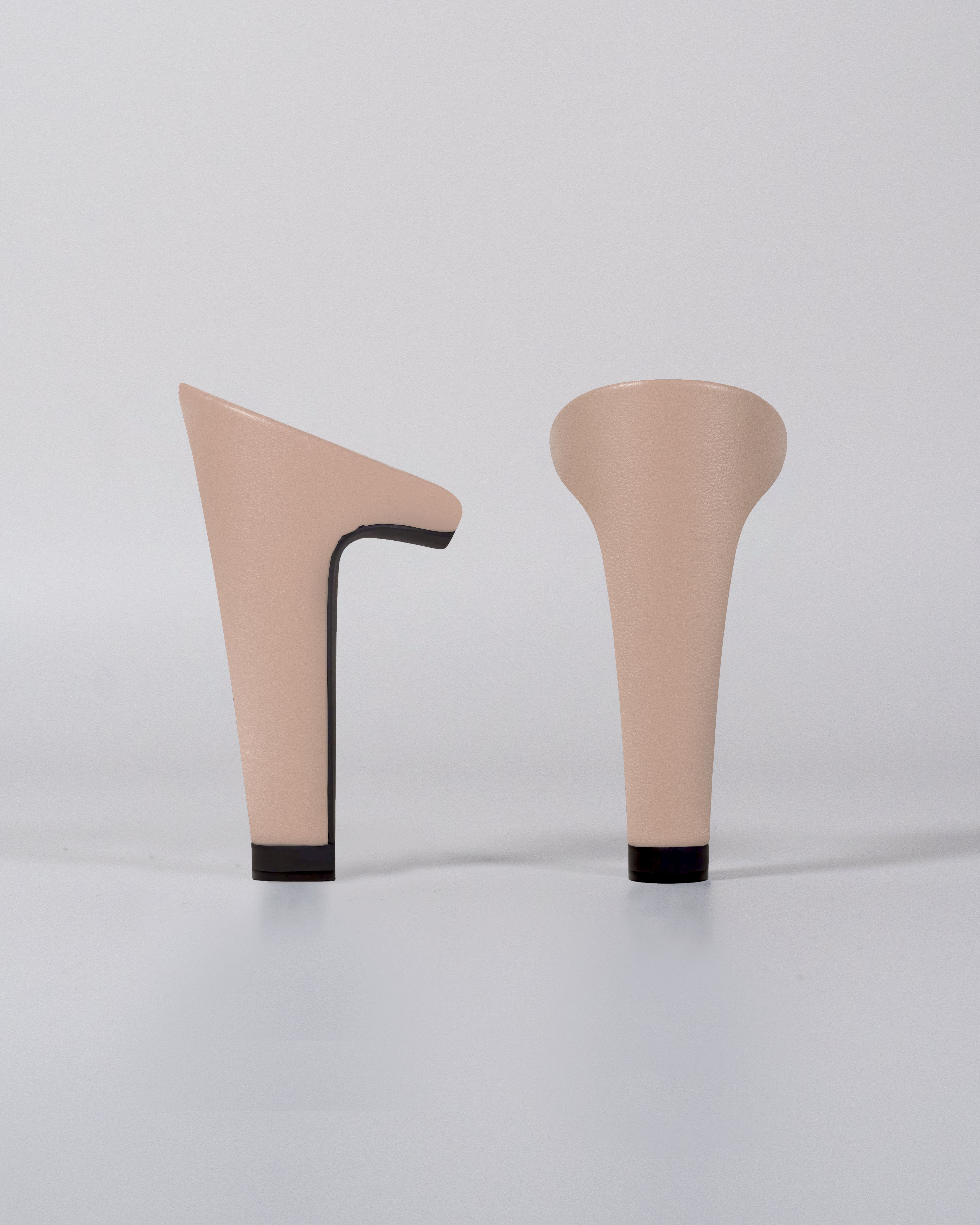 Nude Leather Heel