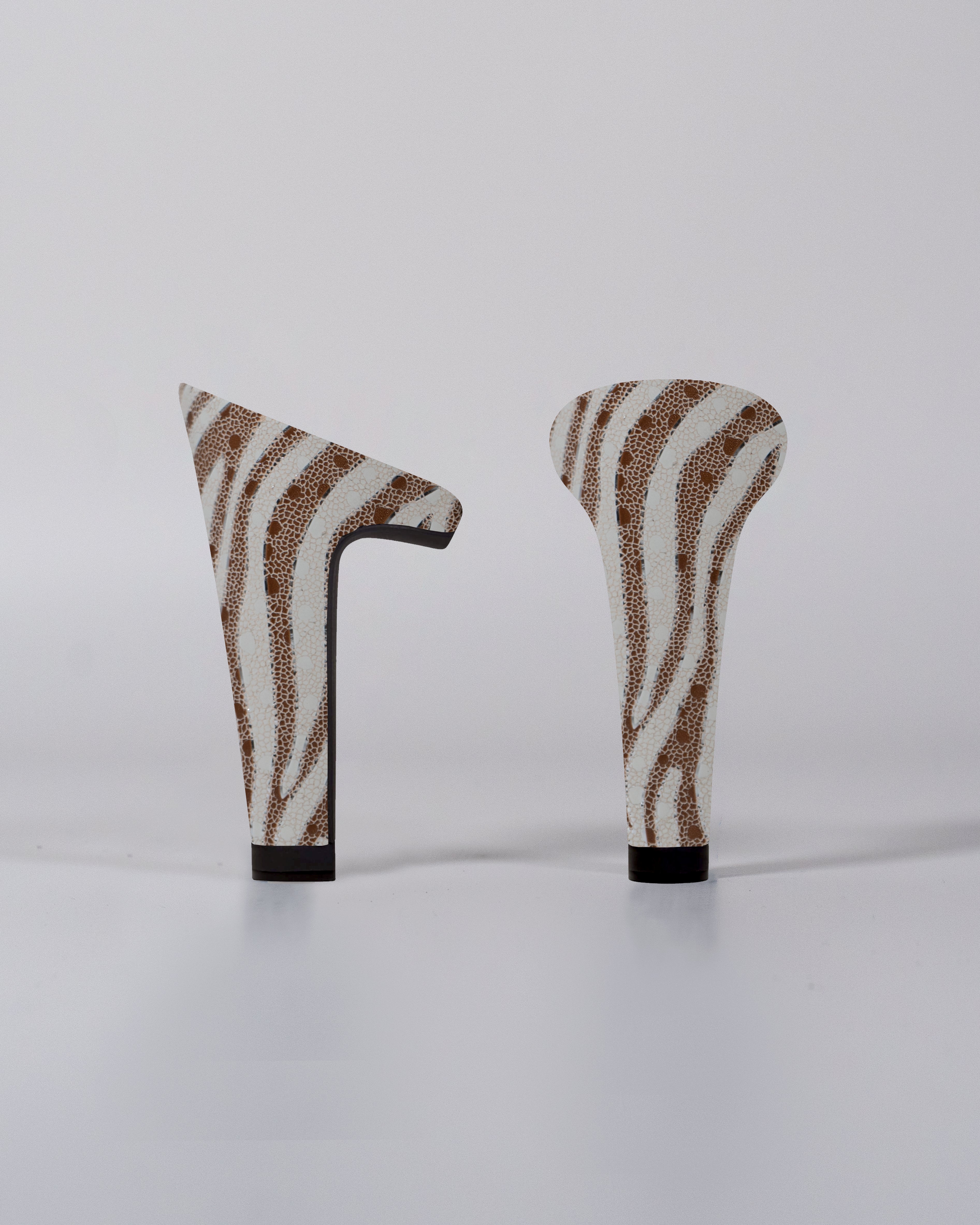 Tacón con estampado de cebra