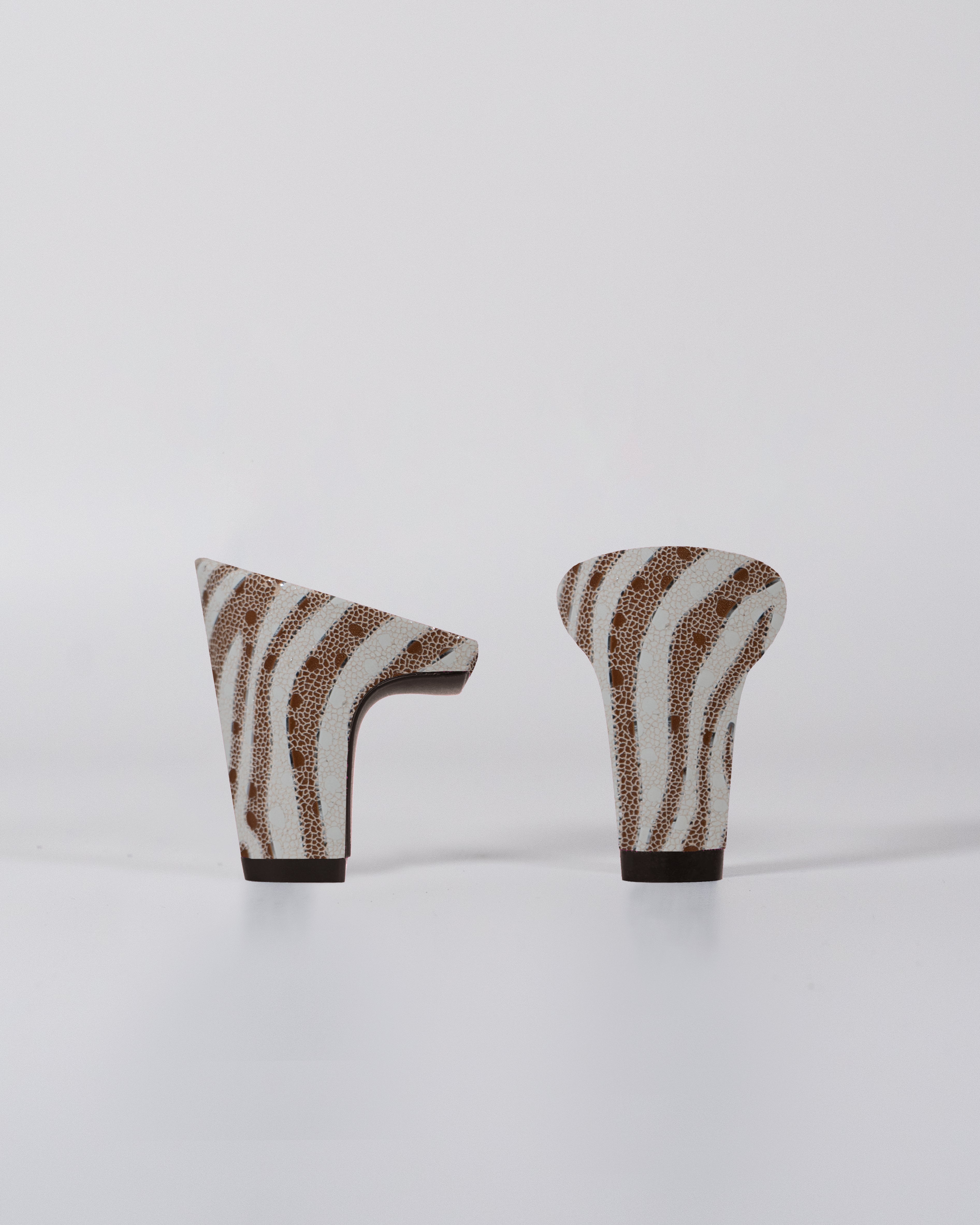 Tacón con estampado de cebra