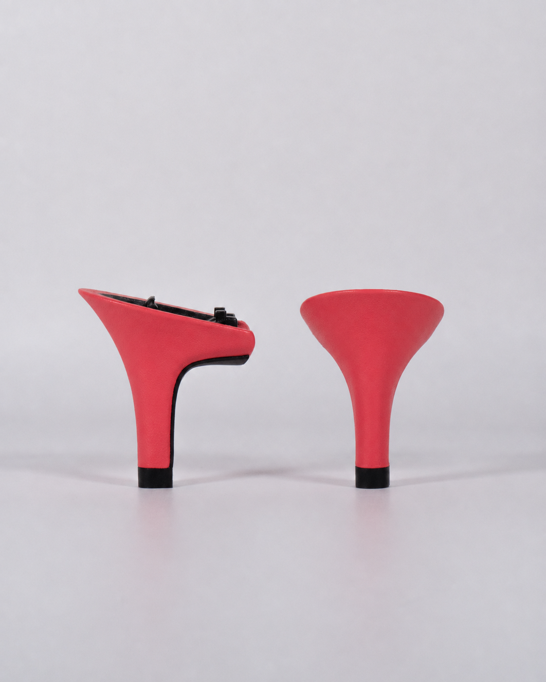Coral Leather Heel