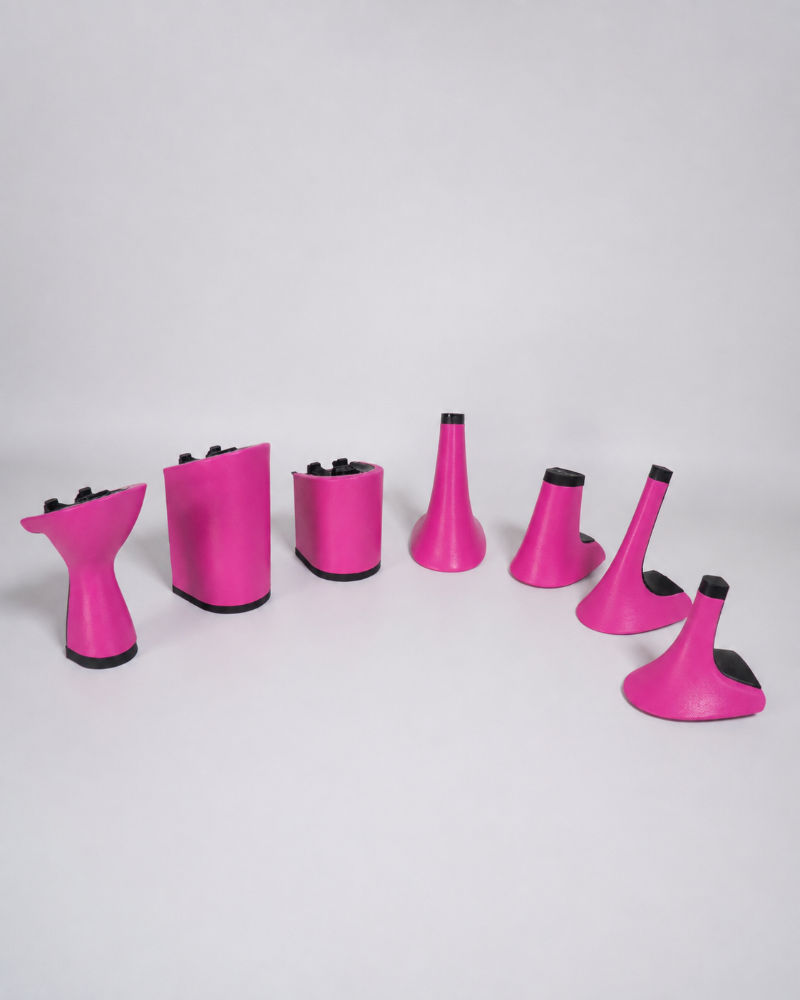 Fuchsia Leather Heel