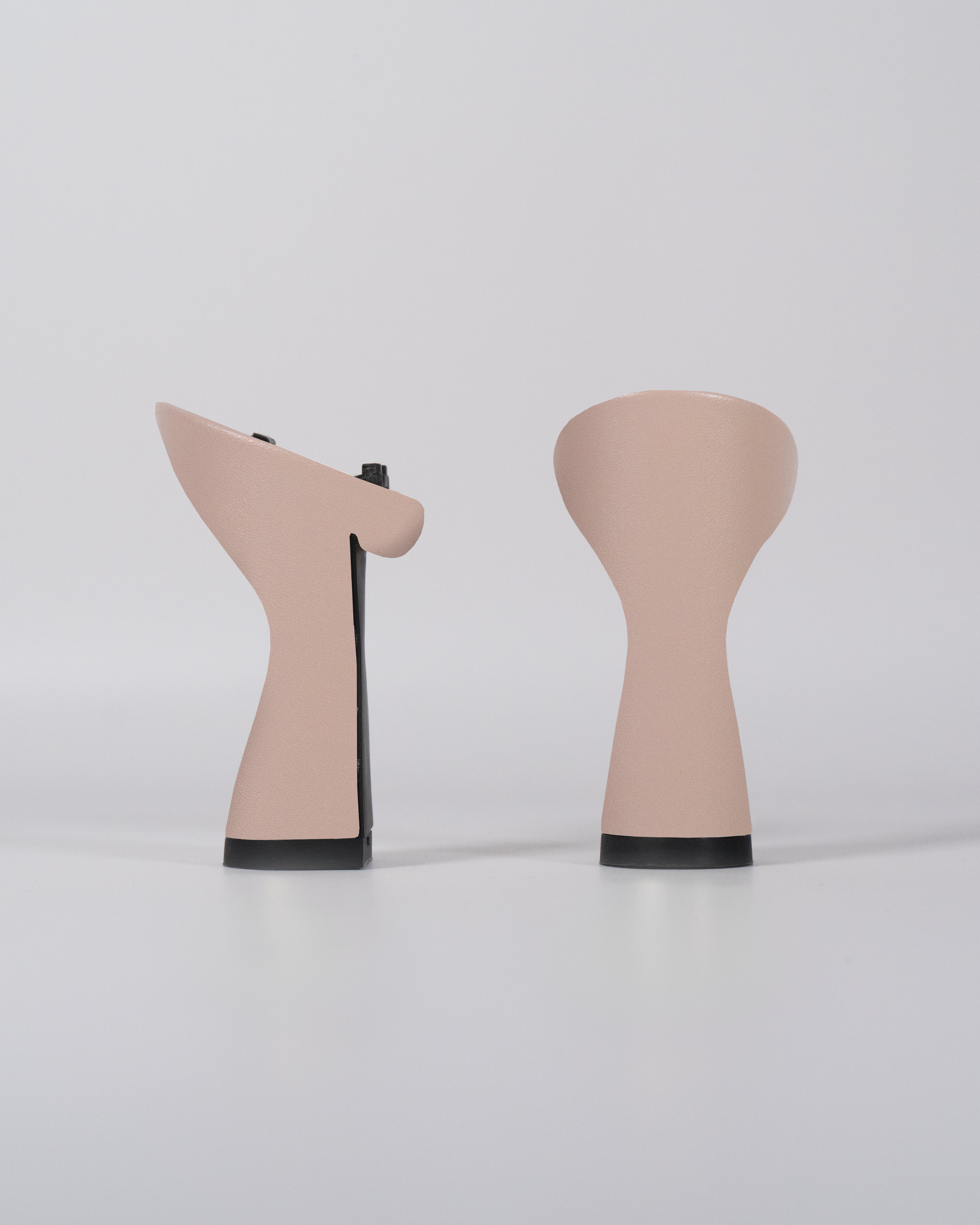 Nude Leather Heel