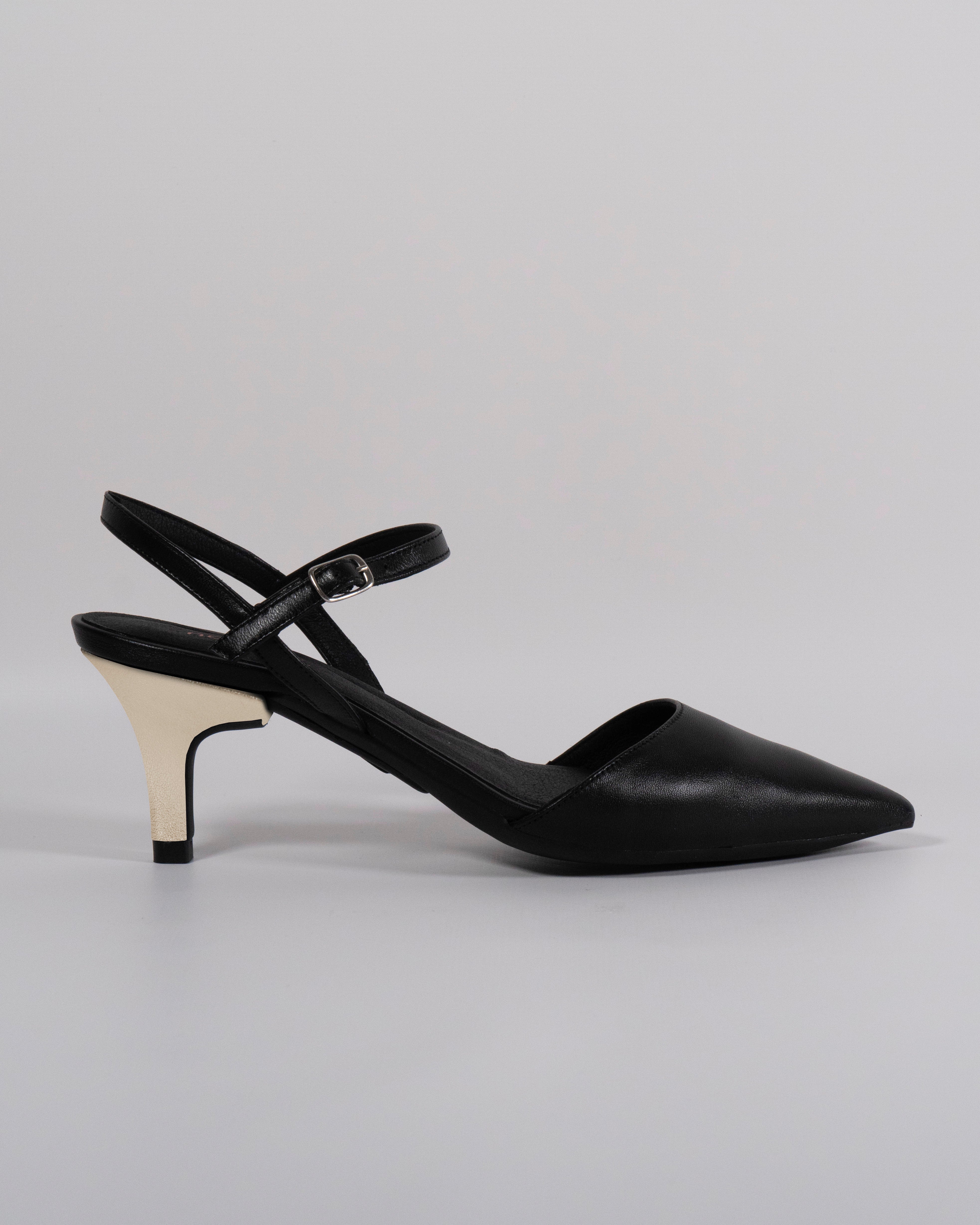 London Black with Gold Heel