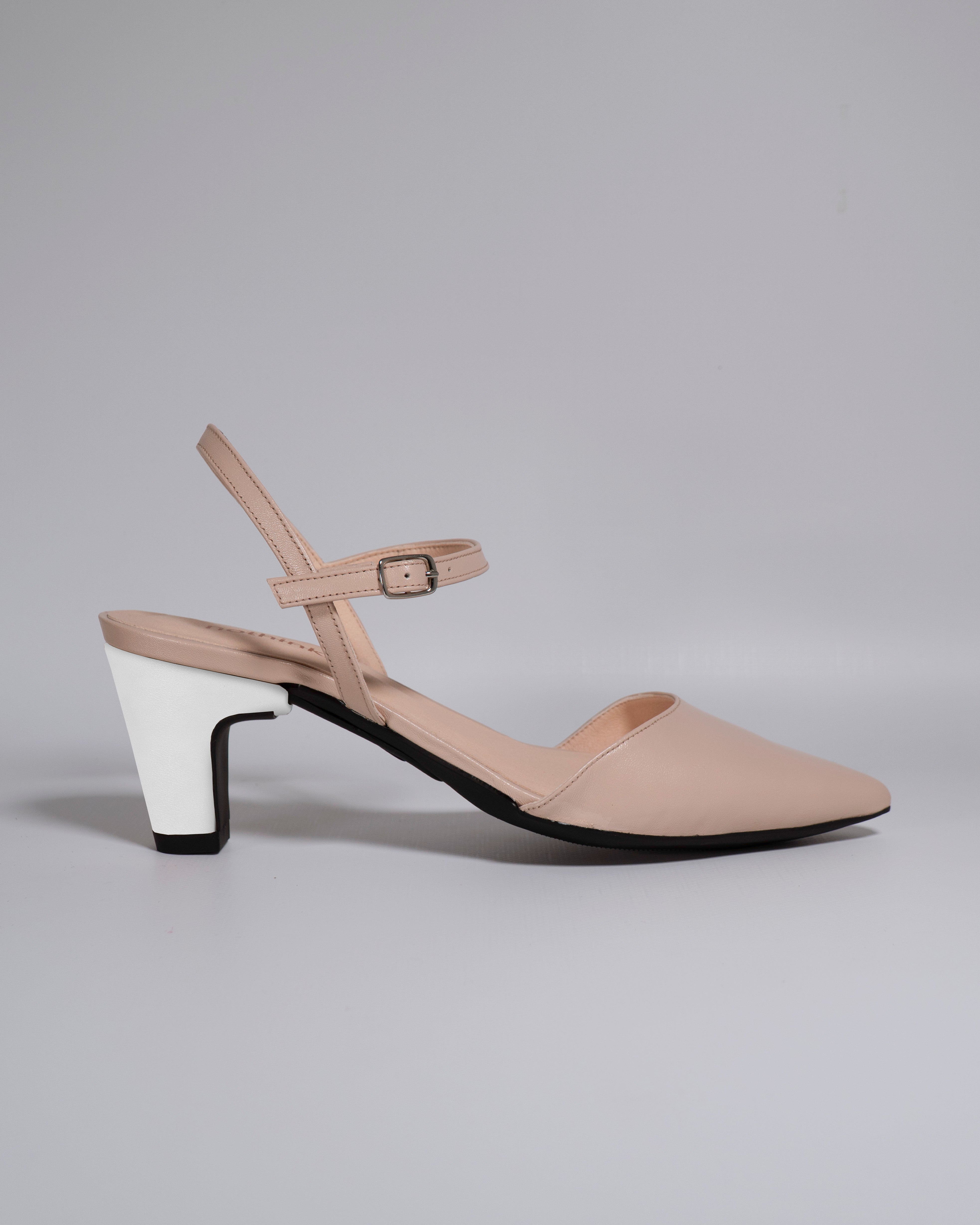 London Nude con tacco Bianco