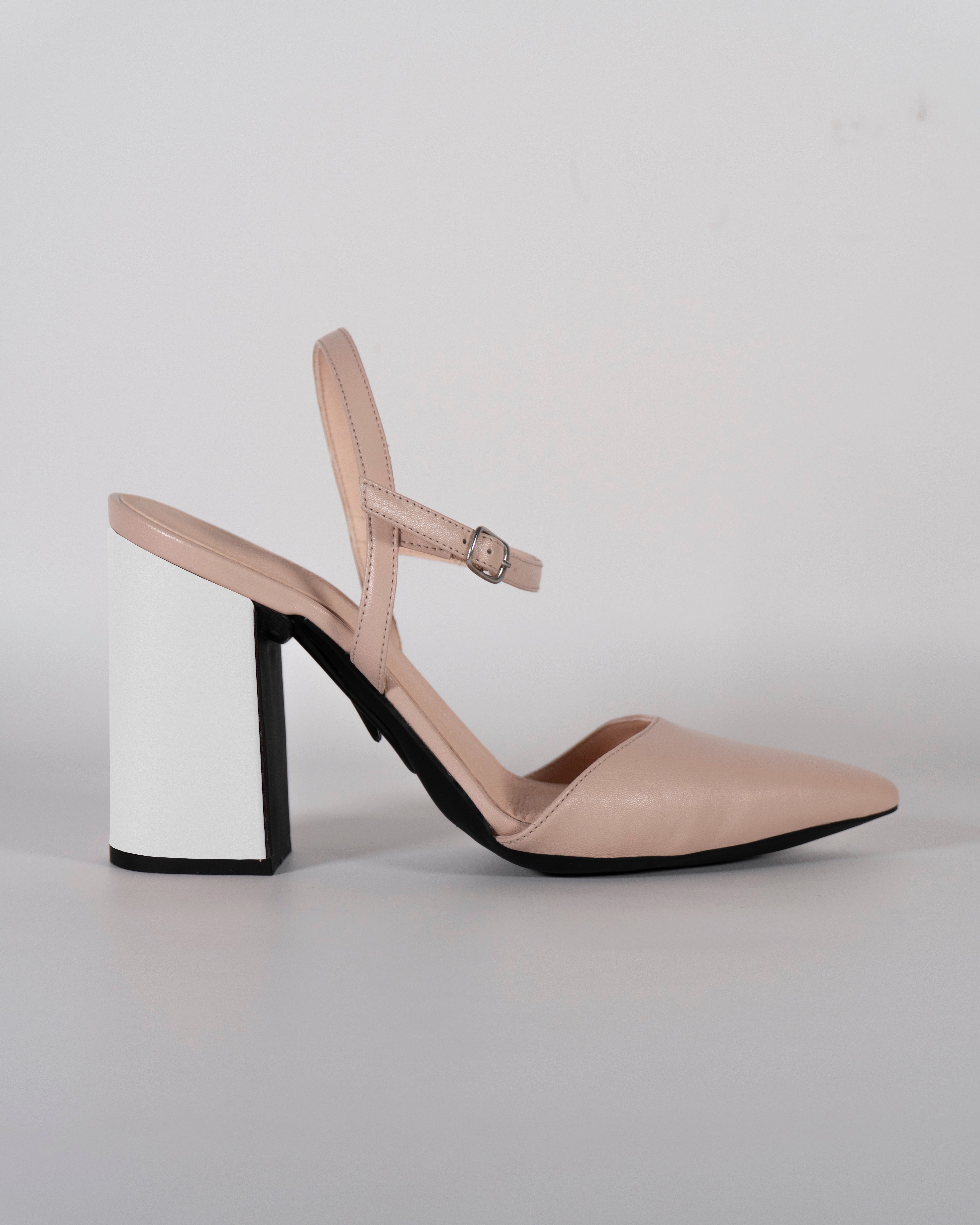 London Nude con tacco Bianco