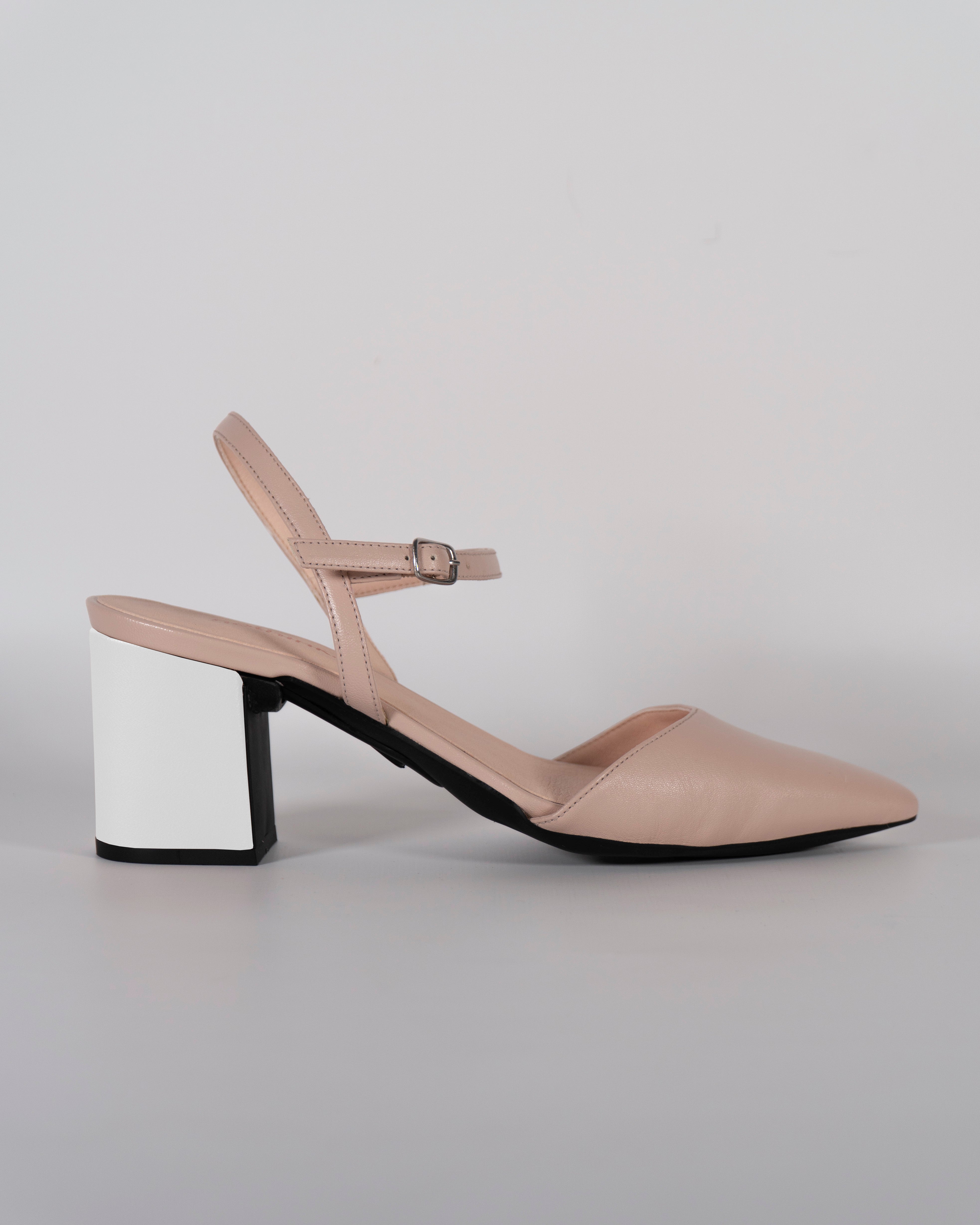 London Nude con tacco Bianco