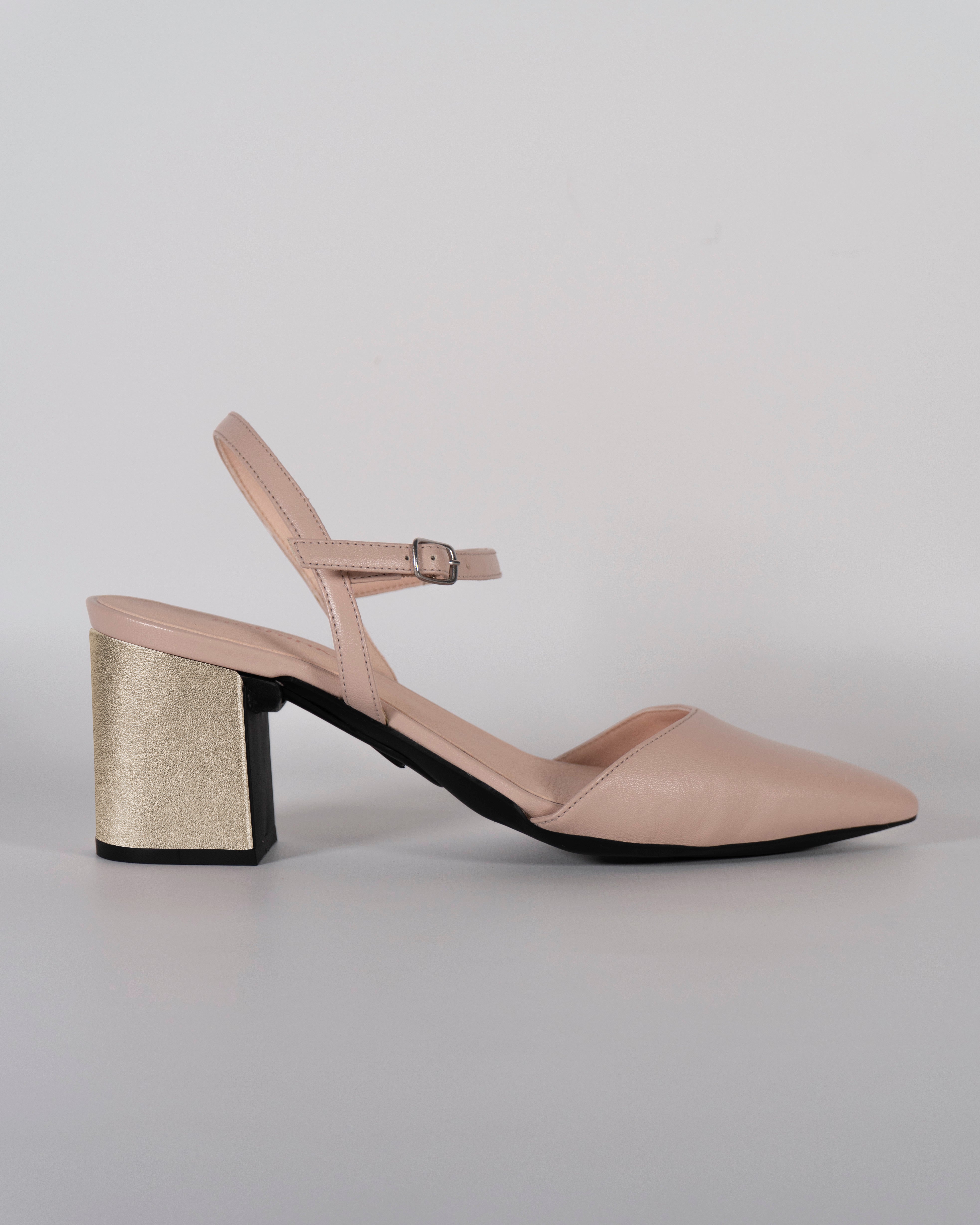 London Nude con tacco Oro