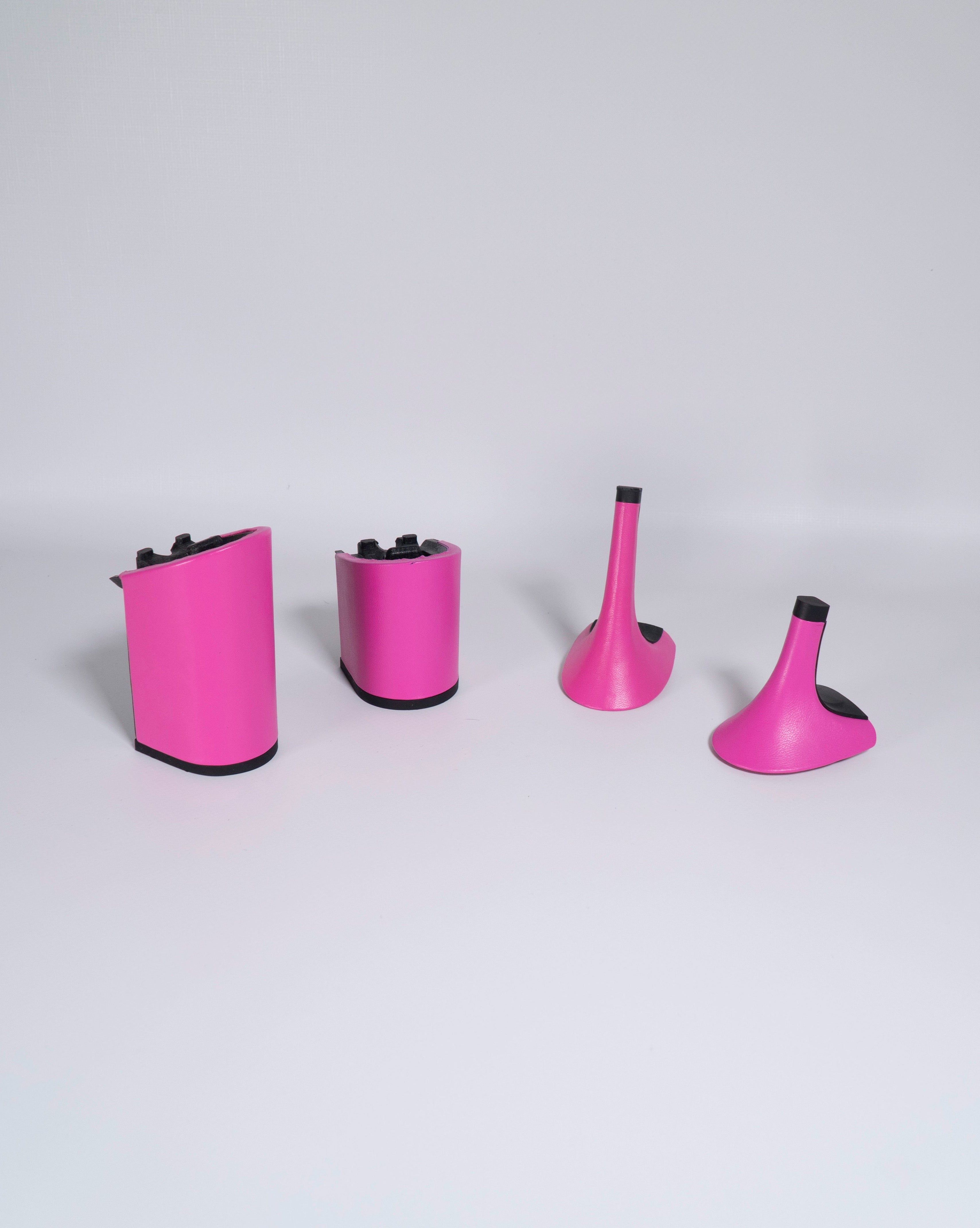 Fuchsia Leather Heel