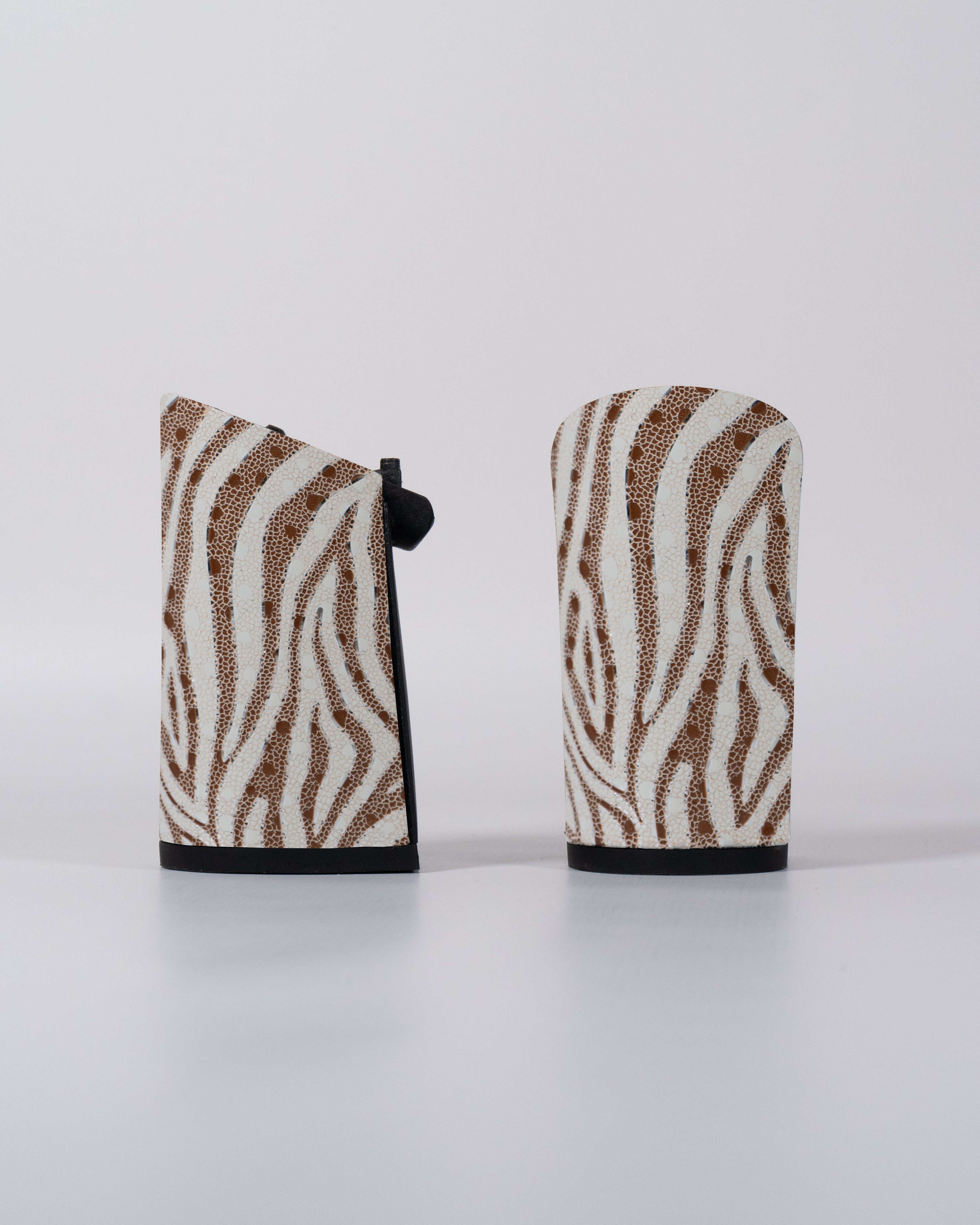 Tacón con estampado de cebra