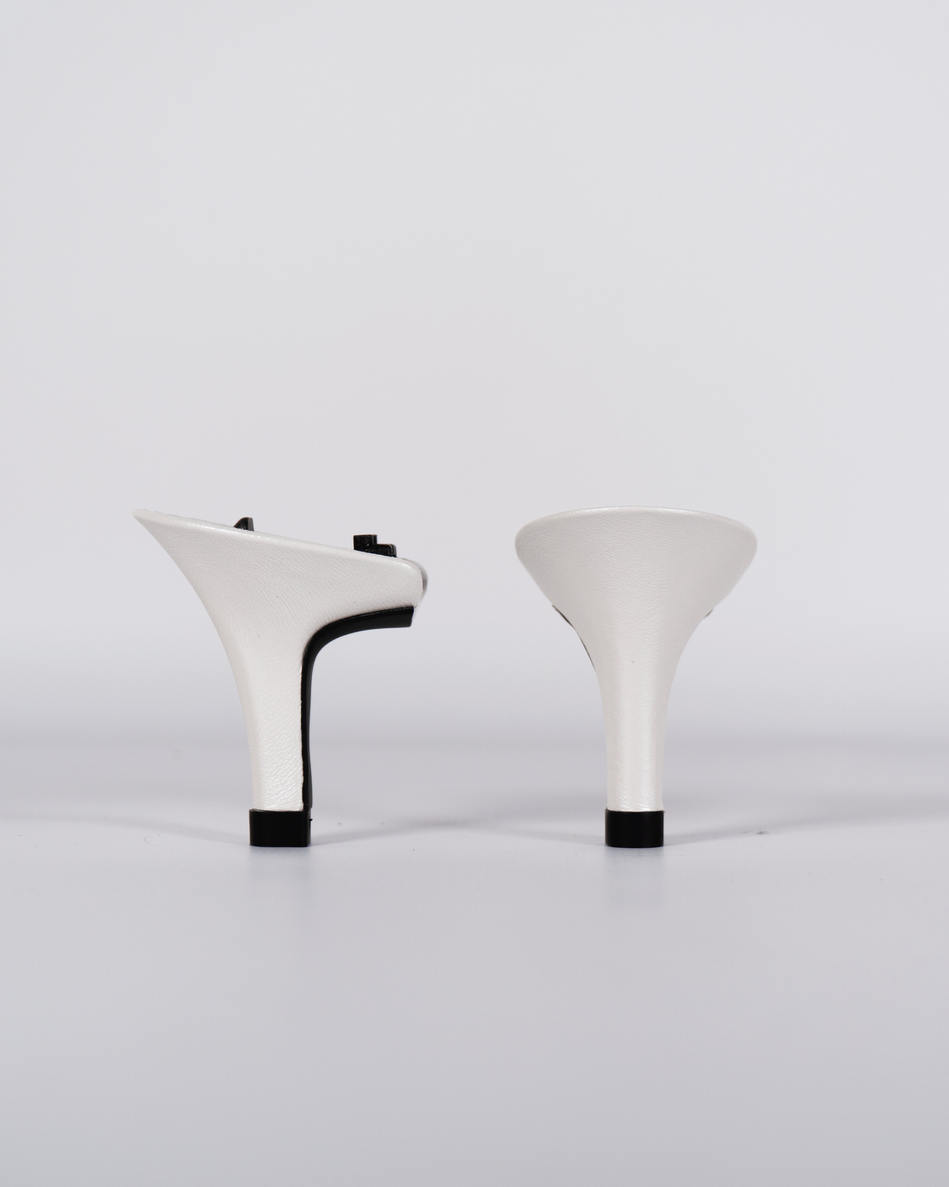 Tacco Pelle Bianca Perlata