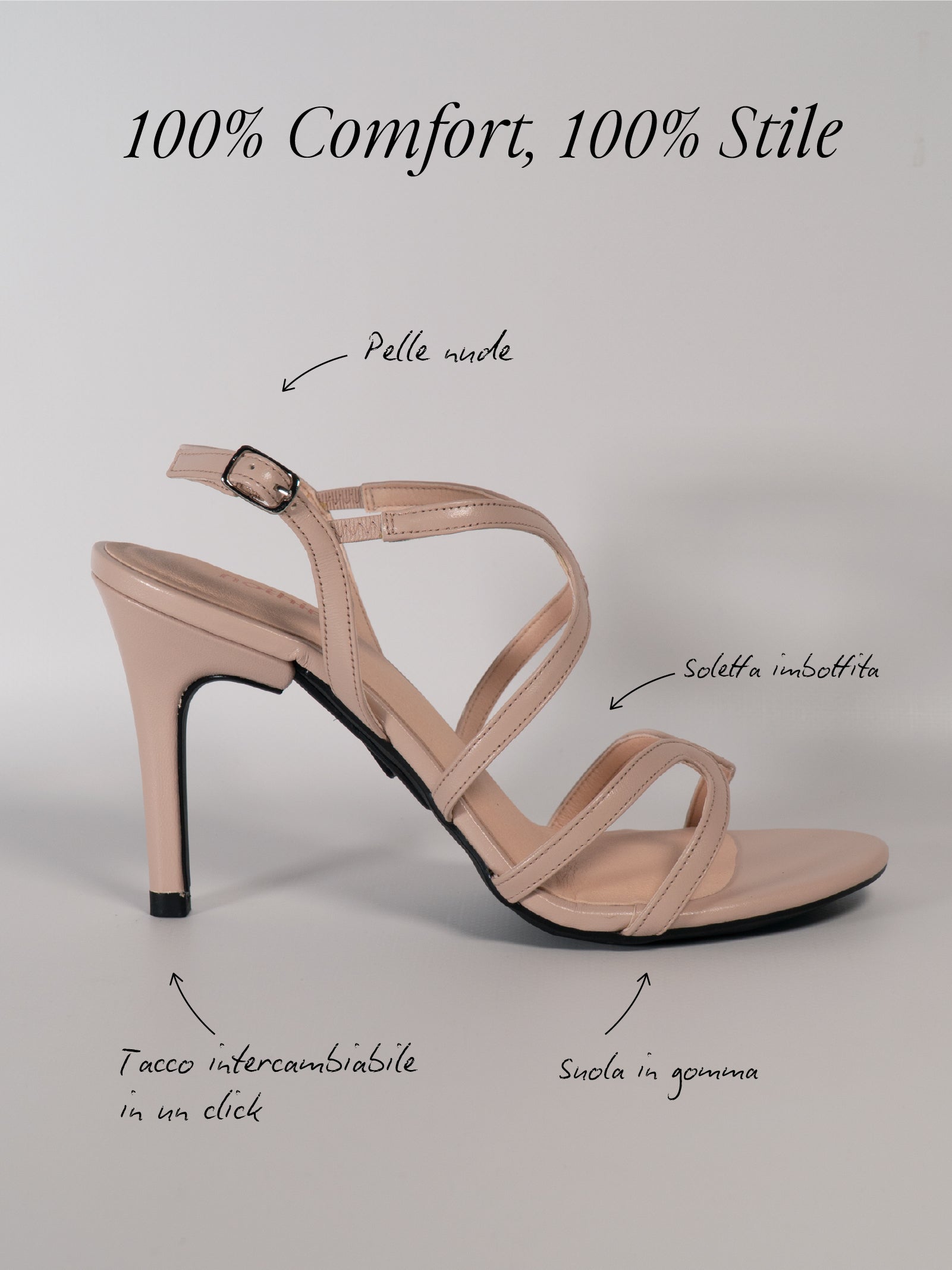 Medellin Nude Sandal
