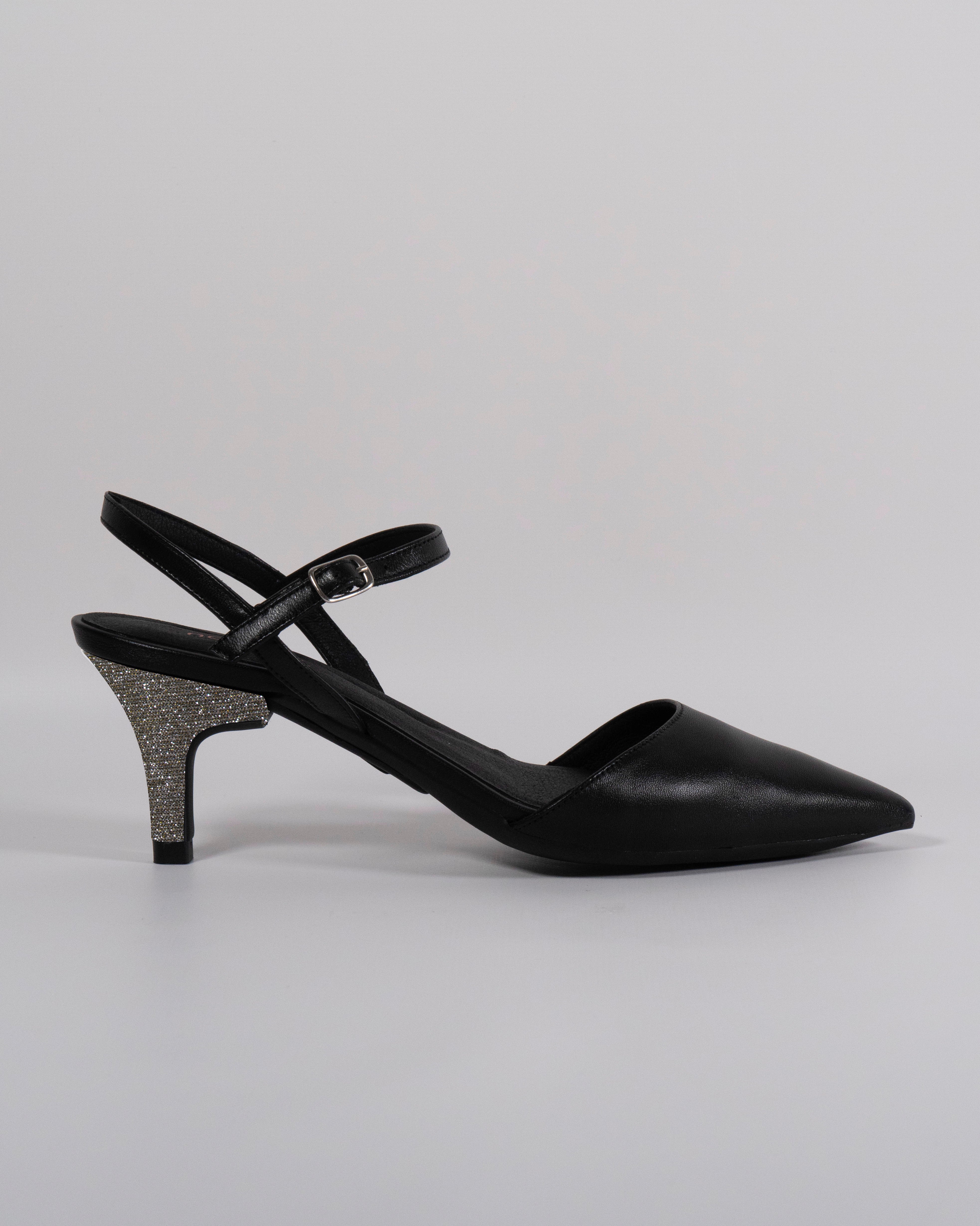 London Nero con Tacco Fantasia Sparkle