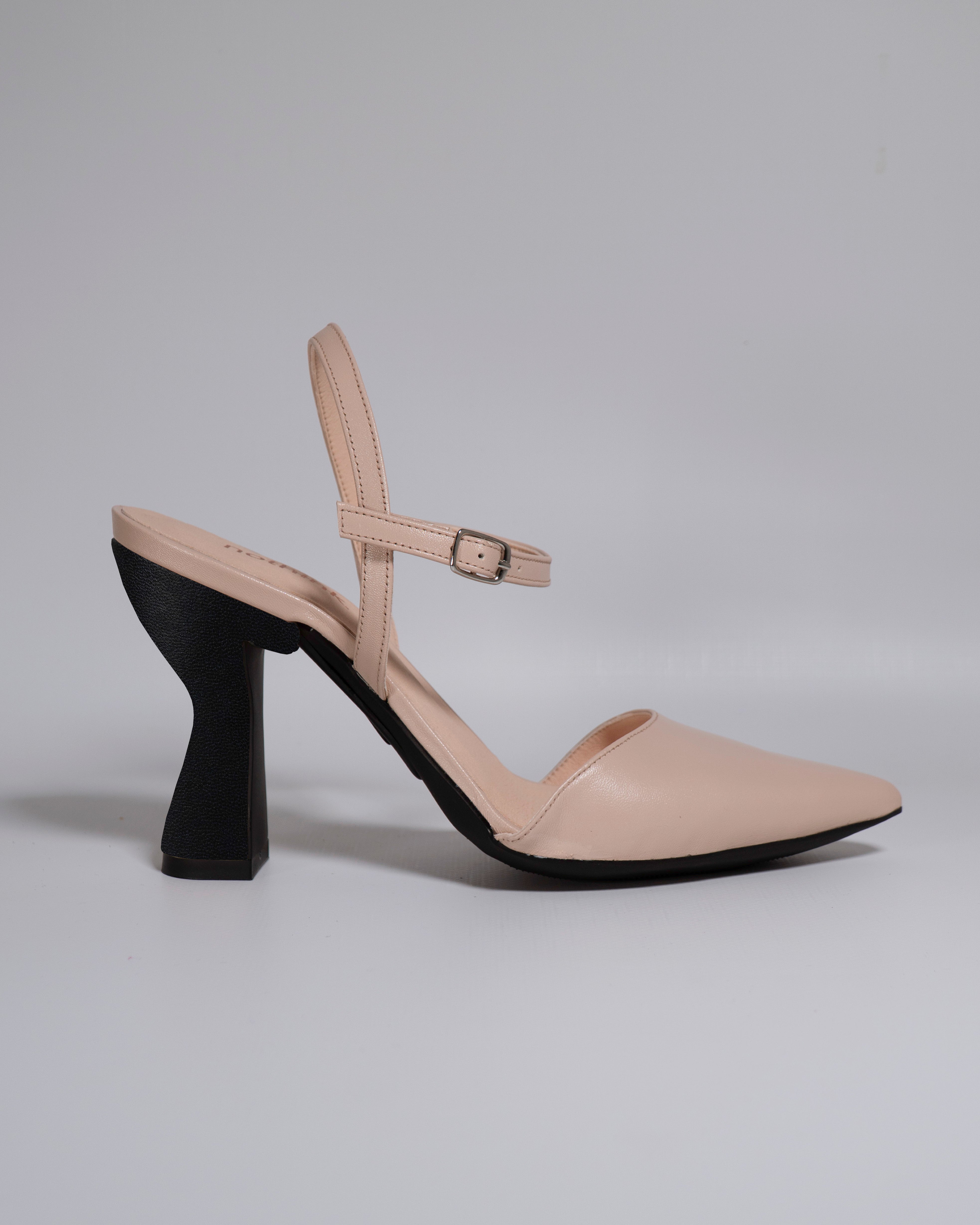 London Nude con tacco Nero