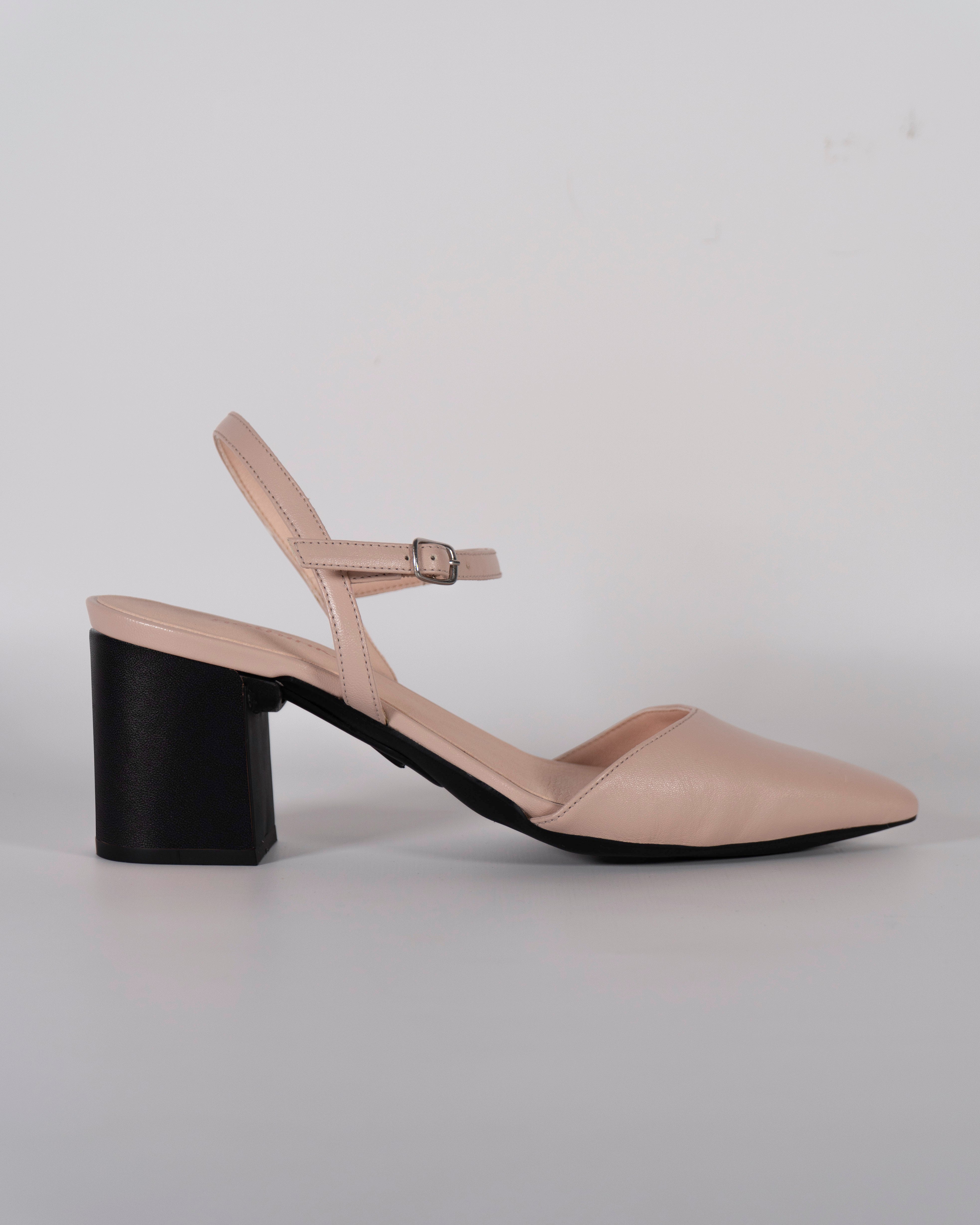 London Nude con tacco Nero