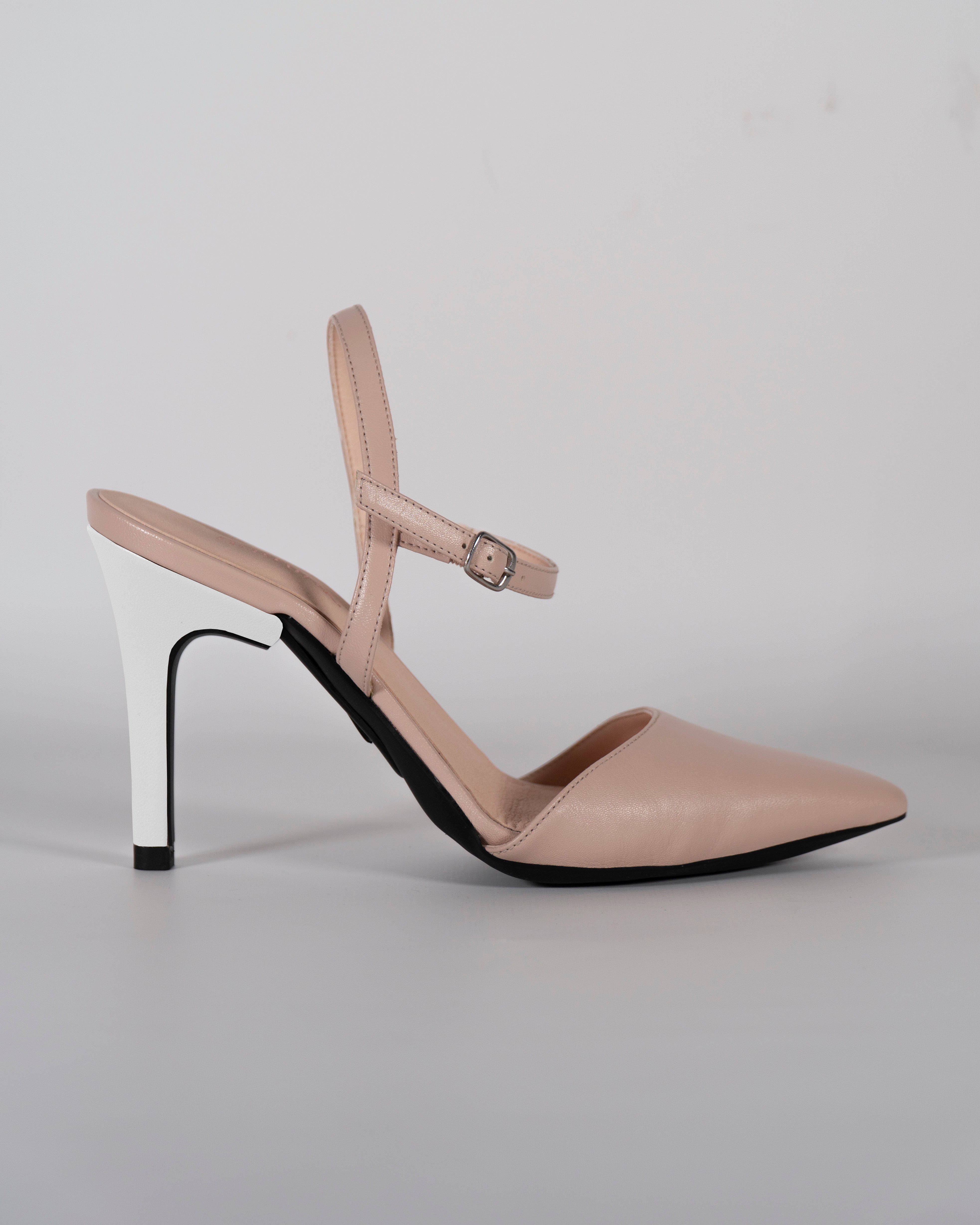 London Nude con tacco Bianco