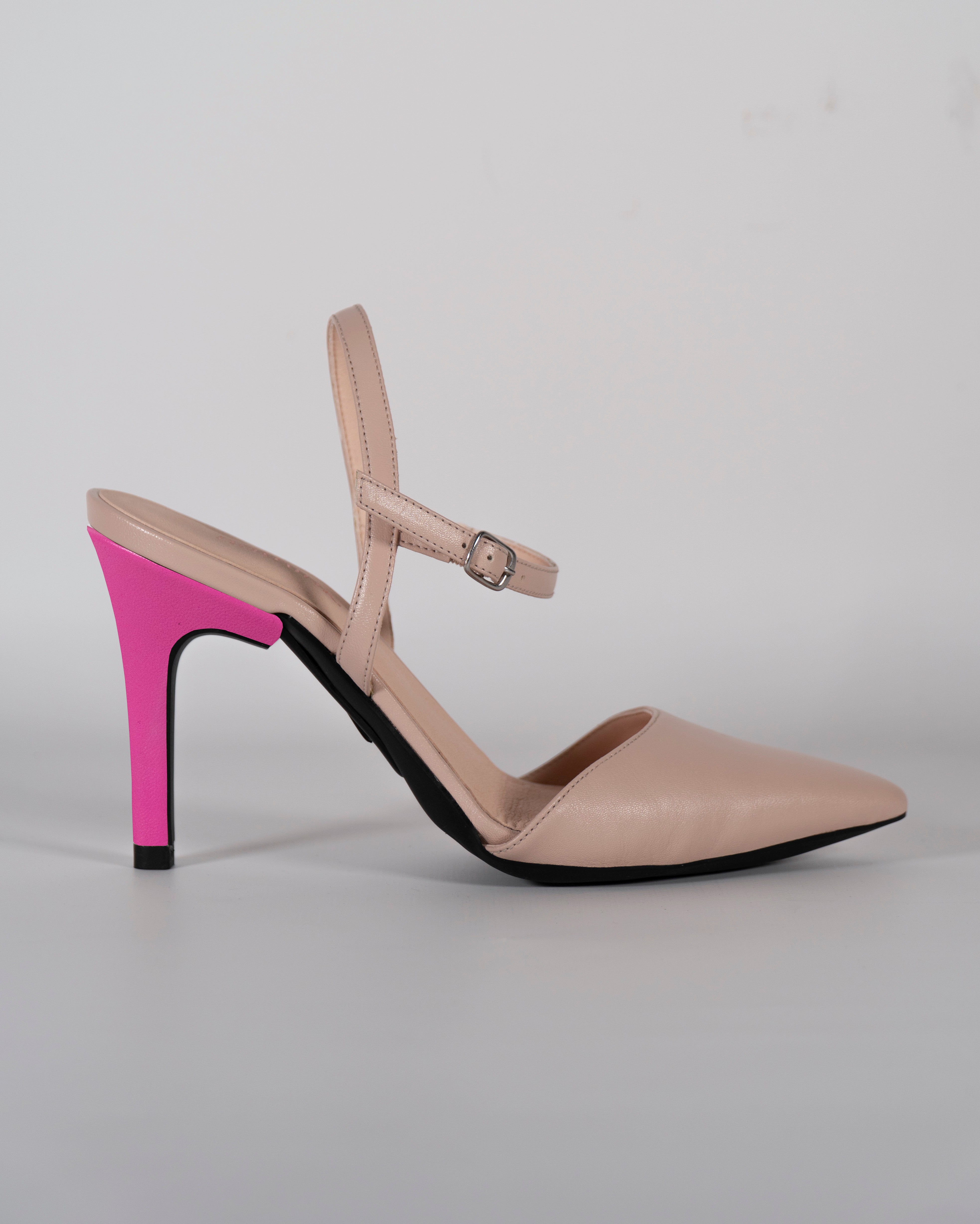 London Nude con tacco Fucsia