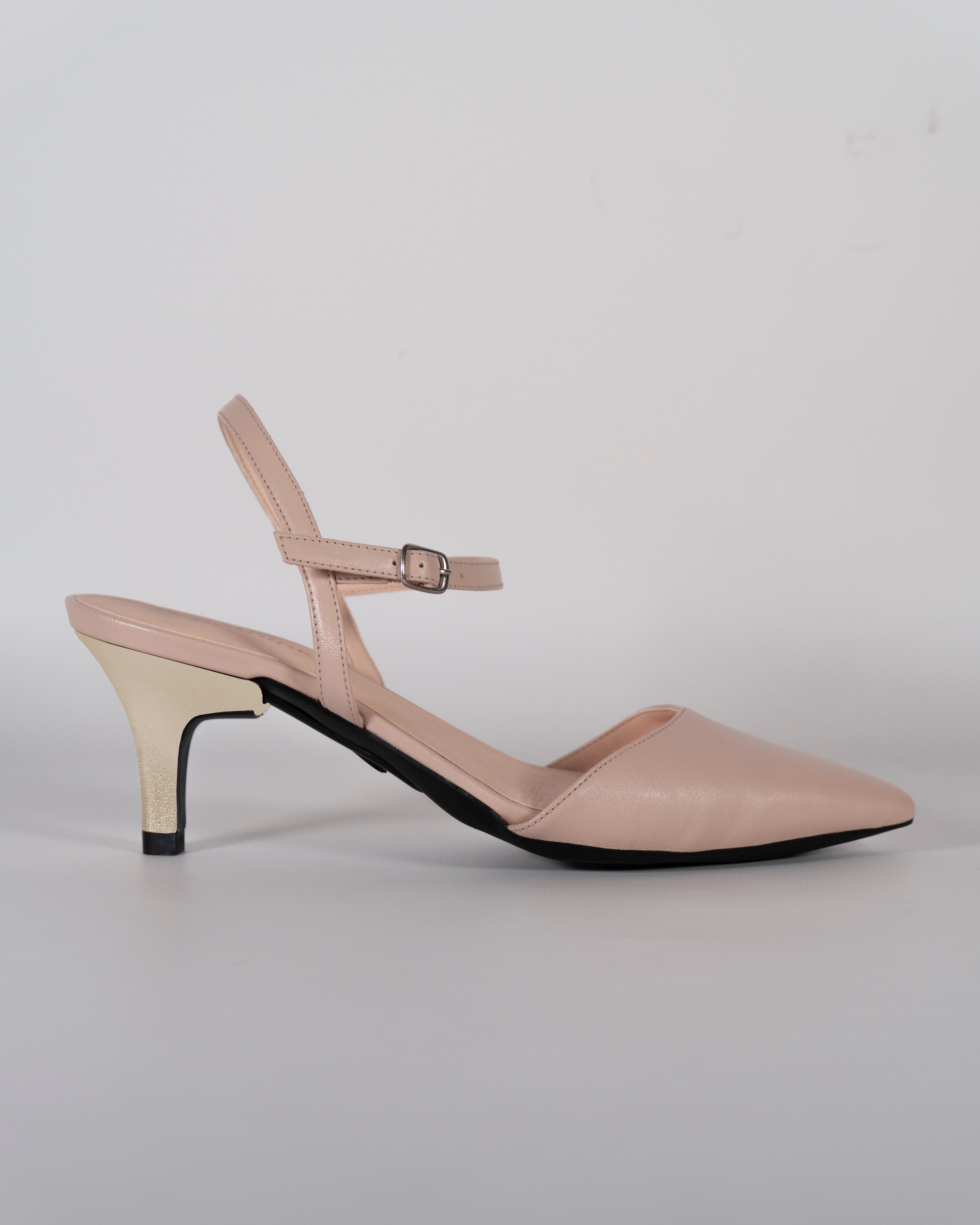 London Nude con tacco Oro