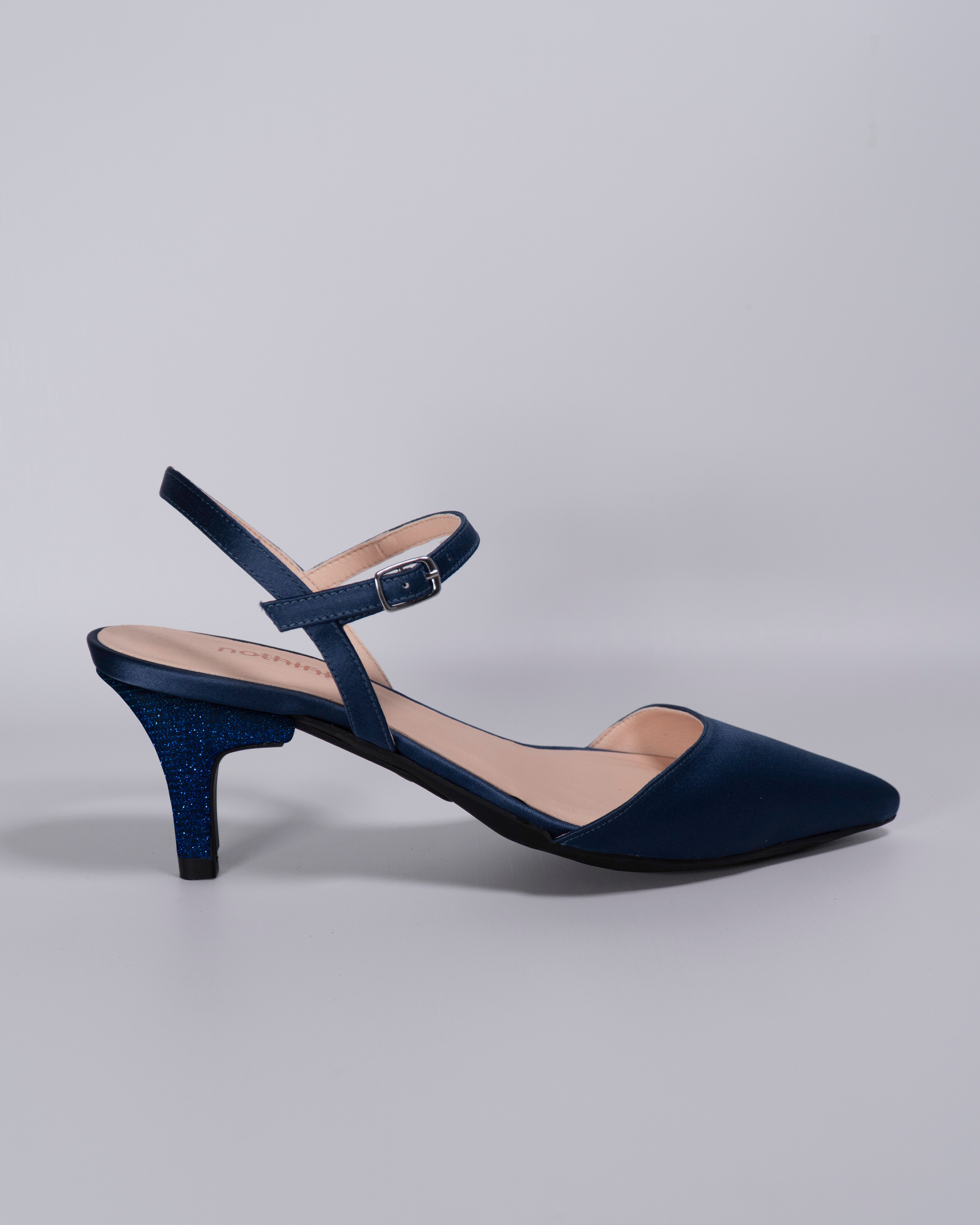 London Blu con tacco Fantasia Blu